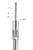 Straight convex osteotome with stop Ø 2 mm