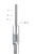 Straight concave osteotome with stop Ø 3.3 mm