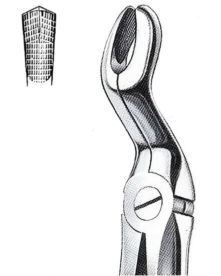Екстракционни форцепс за мъдреци Fig.67/A