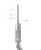Convex angled osteotome with stop Ø 2 mm
