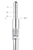 Straight convex osteotome with stop Ø 4 mm