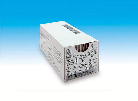 PTFE хирургични конци 55см 4/0 tapercut 18 mm 3/8 circle round