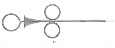 Костна спринцовка Ø 2,5 мм