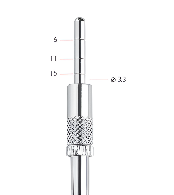 Straight convex osteotome with stop Ø 3.3 mm