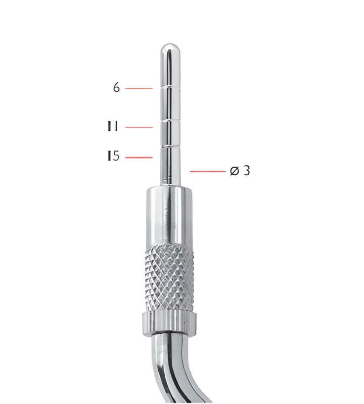 Convex angle osteotome with stop Ø 3 mm