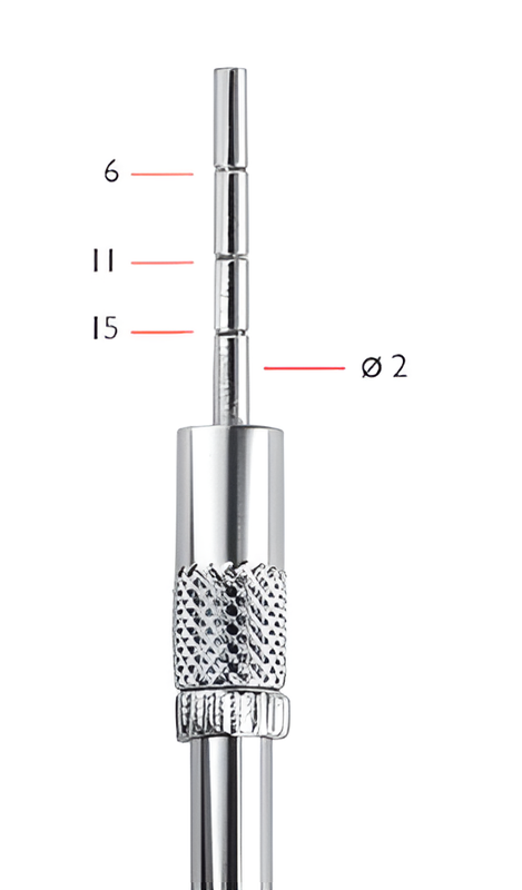 Straight concave osteotome with stop Ø 2 mm