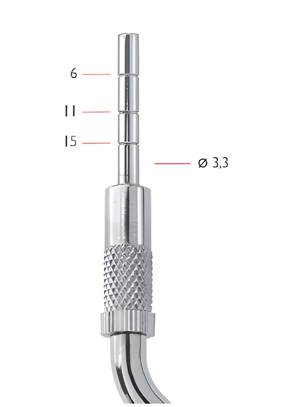 Recessed bayonet osteotome with stop Ø 3.3 mm
