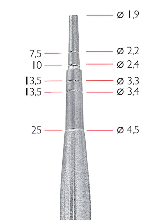 Osteotome Samer Ø 1.9 mm, 15 cm
