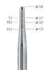 Osteotome Samer Ø 3.1 mm, 15 cm