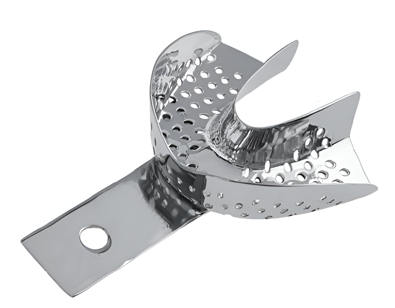 Perforated impression tray without rim, lower No. 2
