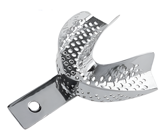 Perforated impression tray without rim, lower no. 6