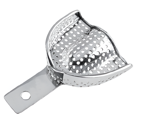 Perforated impression tray with edge, upper #3