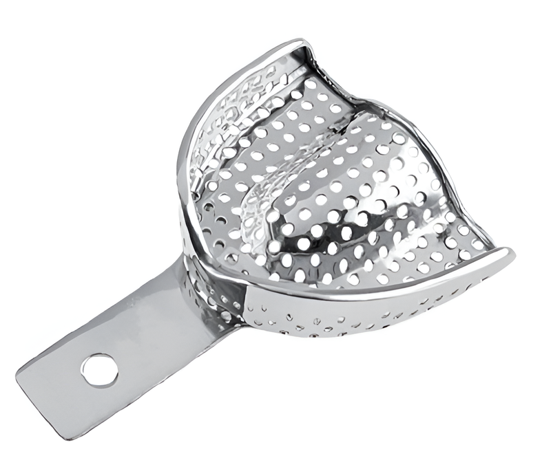 Perforated impression tray with edge, upper #3