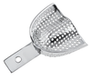 Perforated impression tray with edge, upper #4