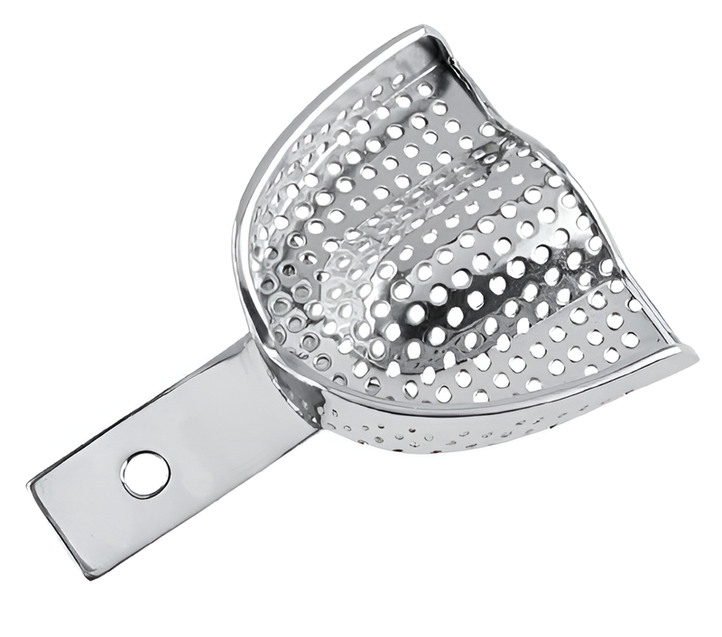Perforated impression tray with edge, upper #4