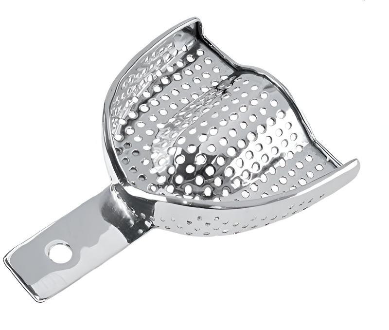 Perforated impression tray with edge, upper no. 5