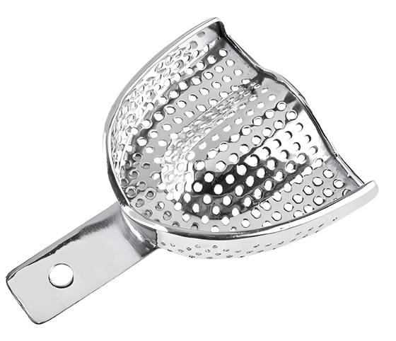 Perforated impression tray with edge, upper #6