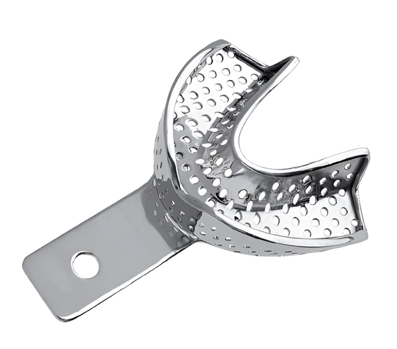 Smooth impression tray with edge, lower #2