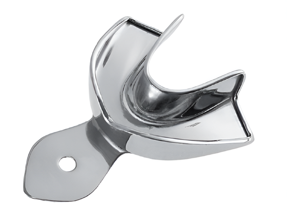 Smooth impression tray with edge, lower no. 4