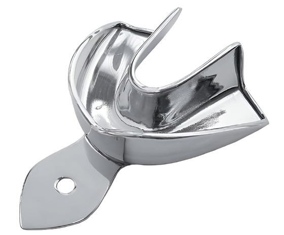 Smooth impression tray with edge, lower no. 6