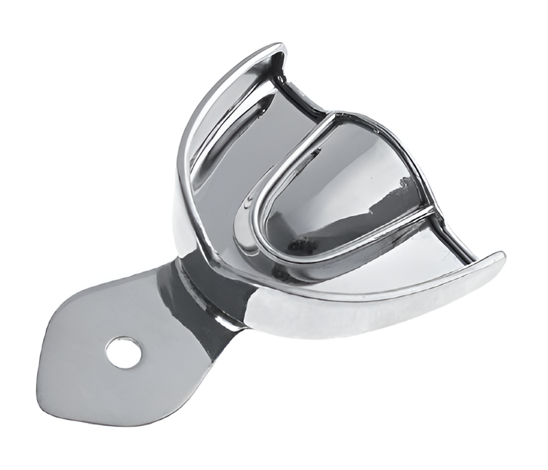 Smooth impression tray with edge, upper #2