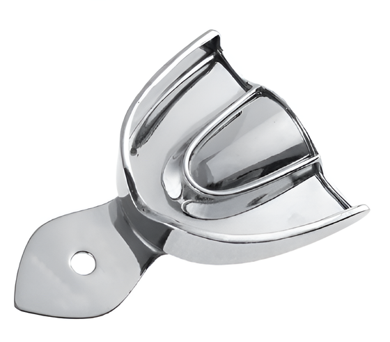 Smooth impression tray with edge, upper #3