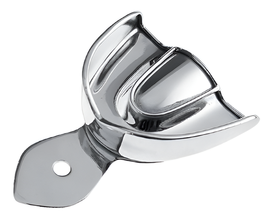 Smooth impression tray with edge, upper #4