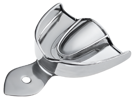 Smooth impression tray with edge, upper #6