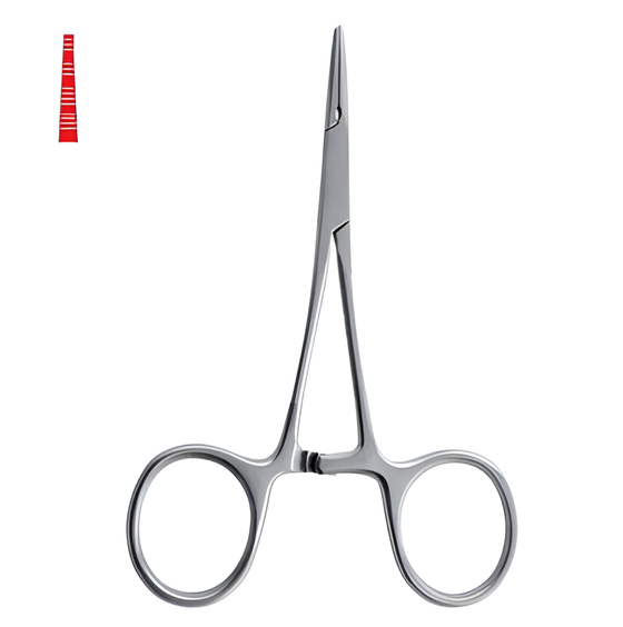Anatomical micro mosquito forceps, straight, 10 cm