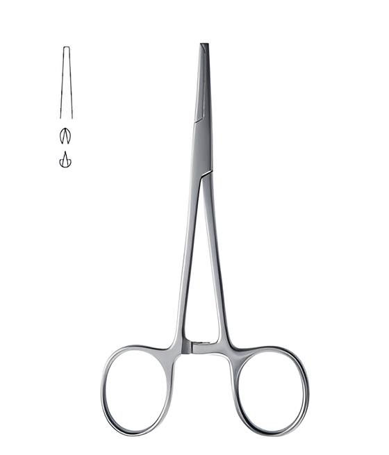 Surgical micro mosquito forceps, straight, 10 cm