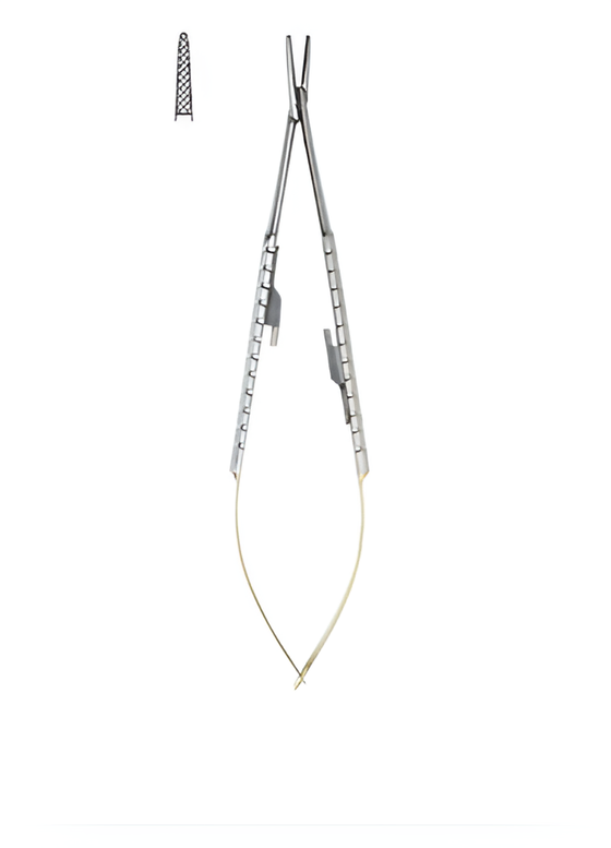 Barraquer TC needle holder straight 140 mm