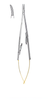 Castroviejo TC needle holder curved 140 mm