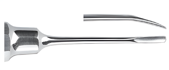 Gärtner root pry bar, curved, with beveled tip Ø 2.5 mm