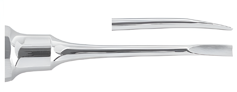 Gärtner root pry bar, curved, with beveled tip Ø 4.5 mm