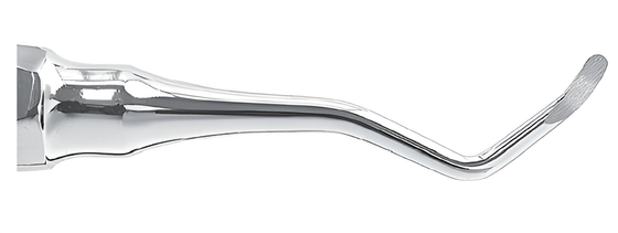 Miller root lever, right, Ø 4 mm, bent