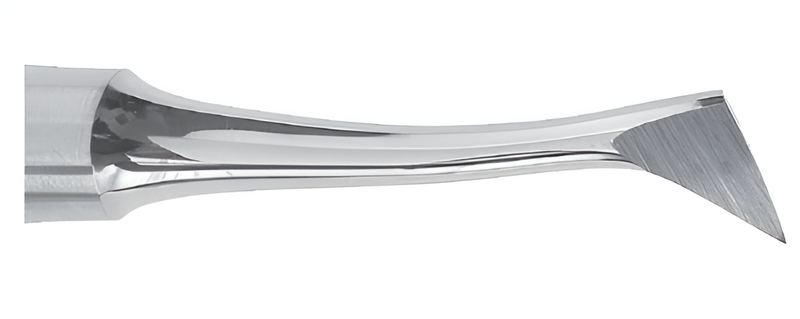 Root lever anatomical, flag-shaped, left