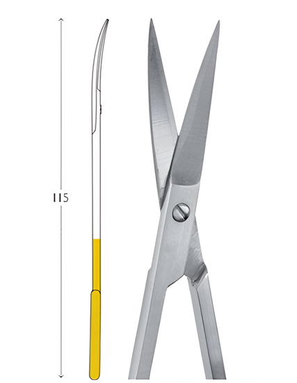 Ножица Ирис извита TC 11,5см