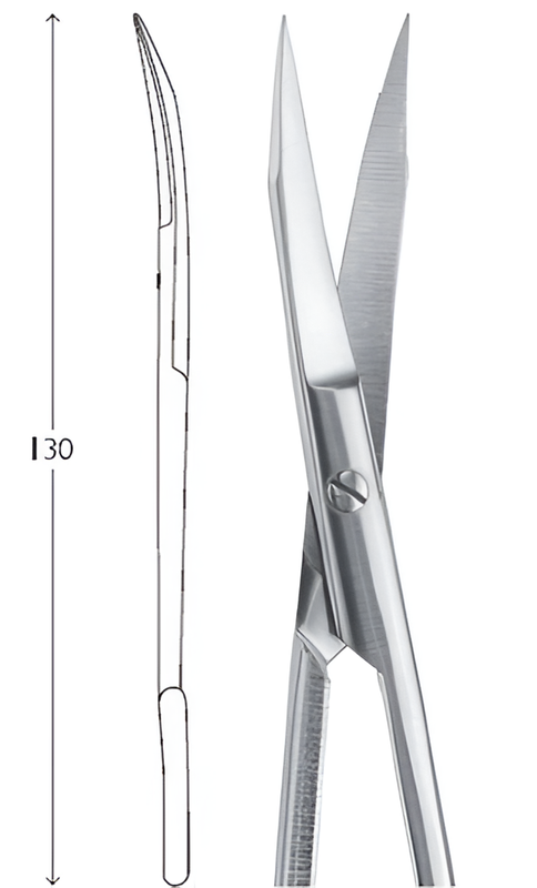 Goldman-Fox curved scissors 13 cm