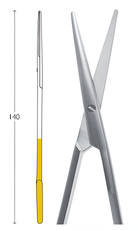 Metzenbaum scissors straight TC 14cm