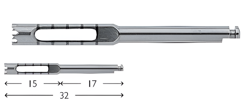 Trepan burr Ø 3 mm external, Ø 2.5 mm internal