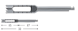 Trepan burr Ø 3.5 mm external, Ø 3 mm internal