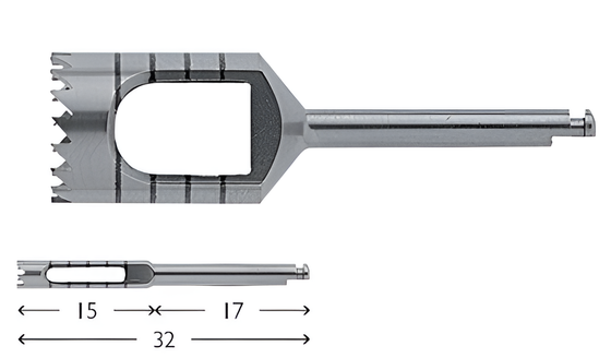 Trepan drill Ø 9 mm external, Ø 8 mm internal