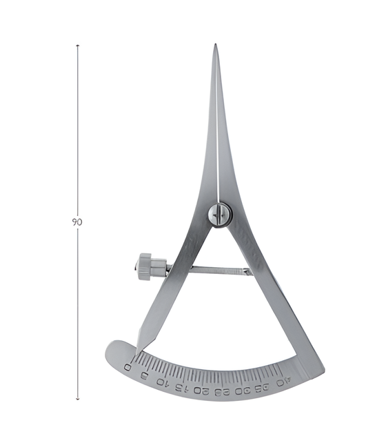 Dental caliper Castroviejo Straight