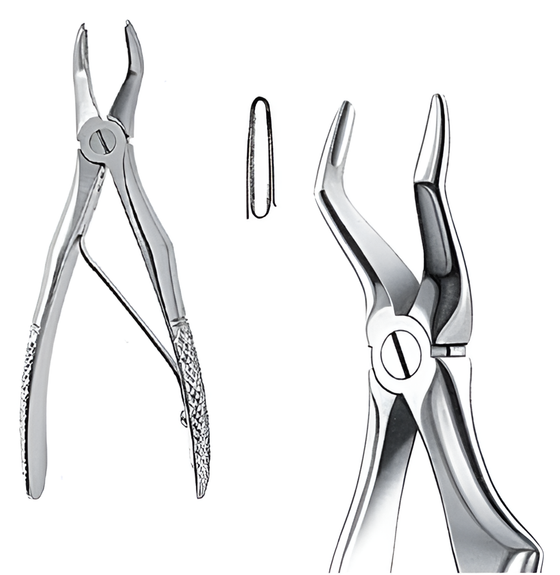 Extraction forceps for upper roots