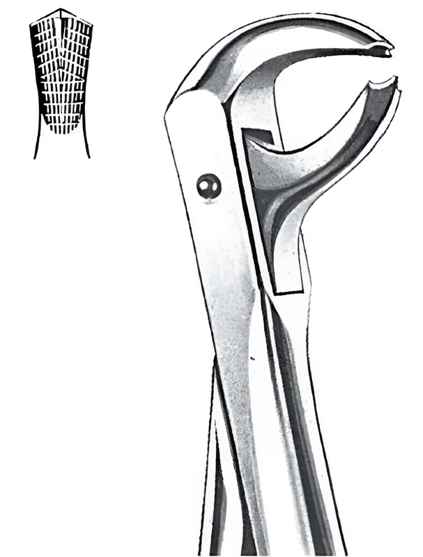 Extraction forceps for lower molars Fig.73