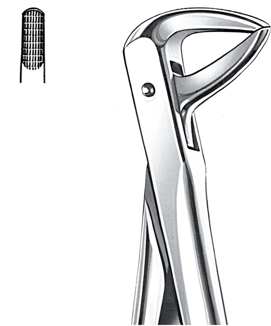 Extraction forceps for lower roots Fig.74