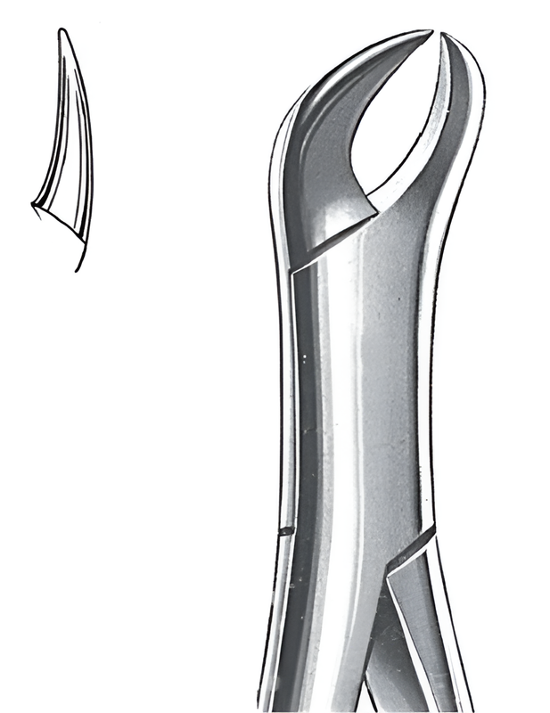 Extraction forceps for lower molars Fig.87