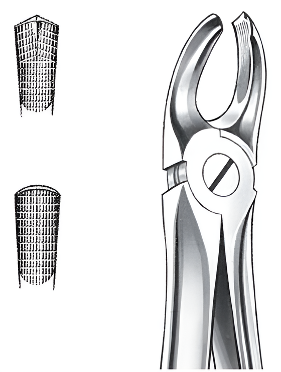 Extraction forceps for upper left molars