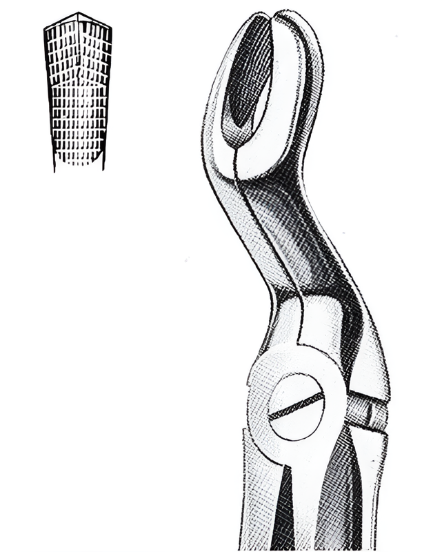 Wisdom tooth extraction forceps Fig.67/A