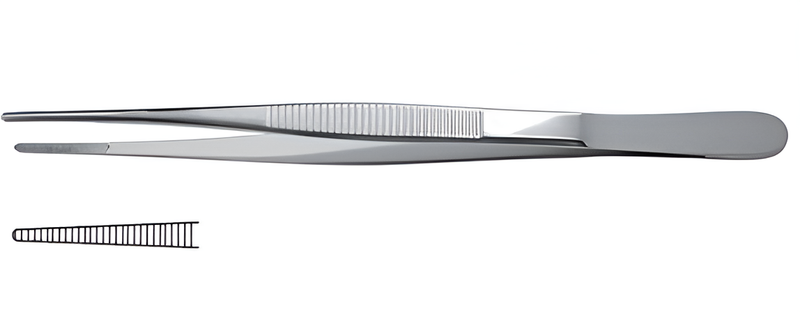 Анатомични форцепс стандартни прави 16 см